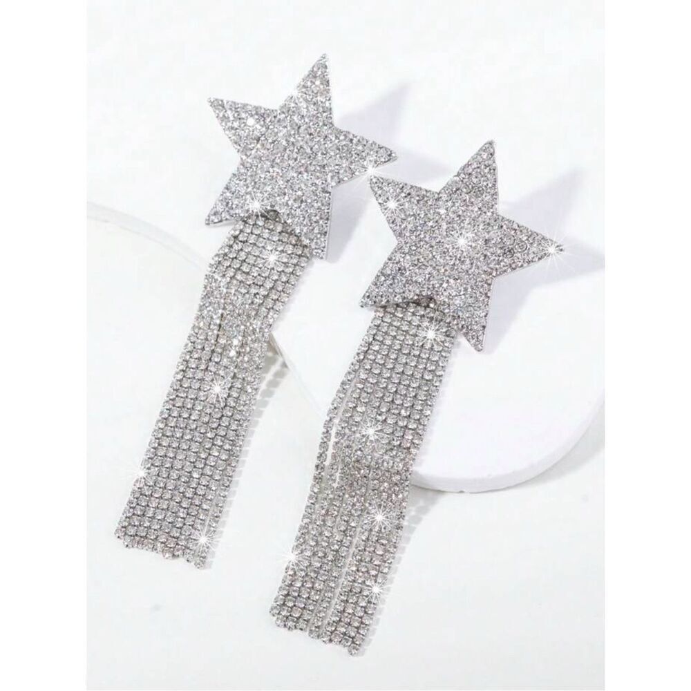 Star tassel earrings A122